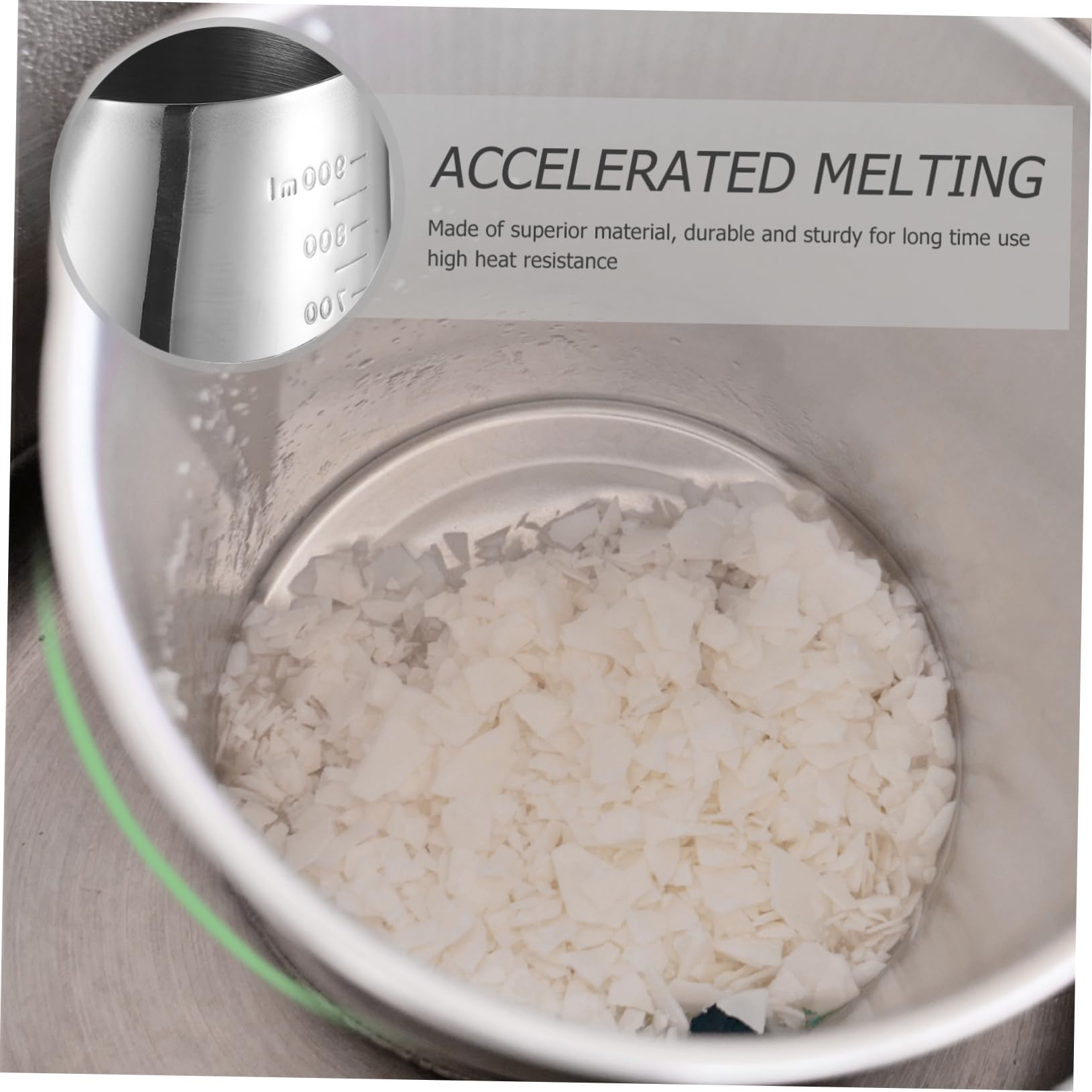 TEHAUX Candle Making Containers Wax Melting Pot DIY Heating Cup Melt Pot Plastic Handle