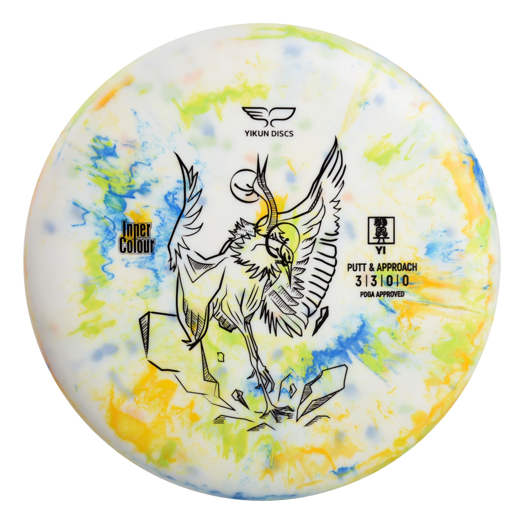 Yikun Disc Golf Putter,Inner Color Putt & Approach