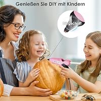 Rekovan 80/200W Ipari Ragasztópisztoly Rózsaszín - Gyors Felfűtésű Kétfokozatú Melegragasztó Készlet 30db Rúddal (10 Színes) Barkácsoláshoz, 6