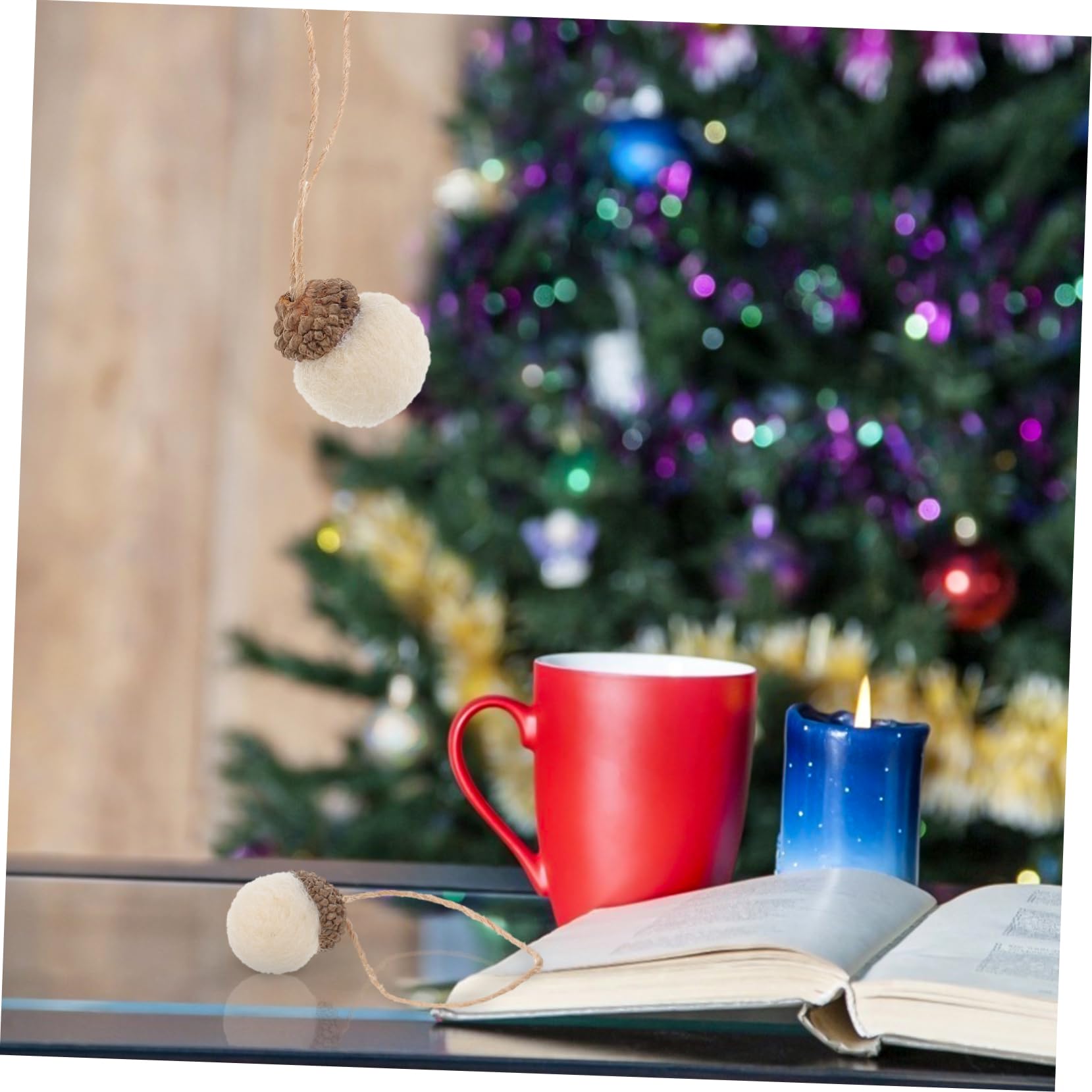 Ciieeo 3 Set Di Decorazioni Natalizie A Forma Di Pendenti Ornamenti Per L'albero Facili Da Posizionare Decorazione Festiva Per La Casa 18 Pezzi * 3