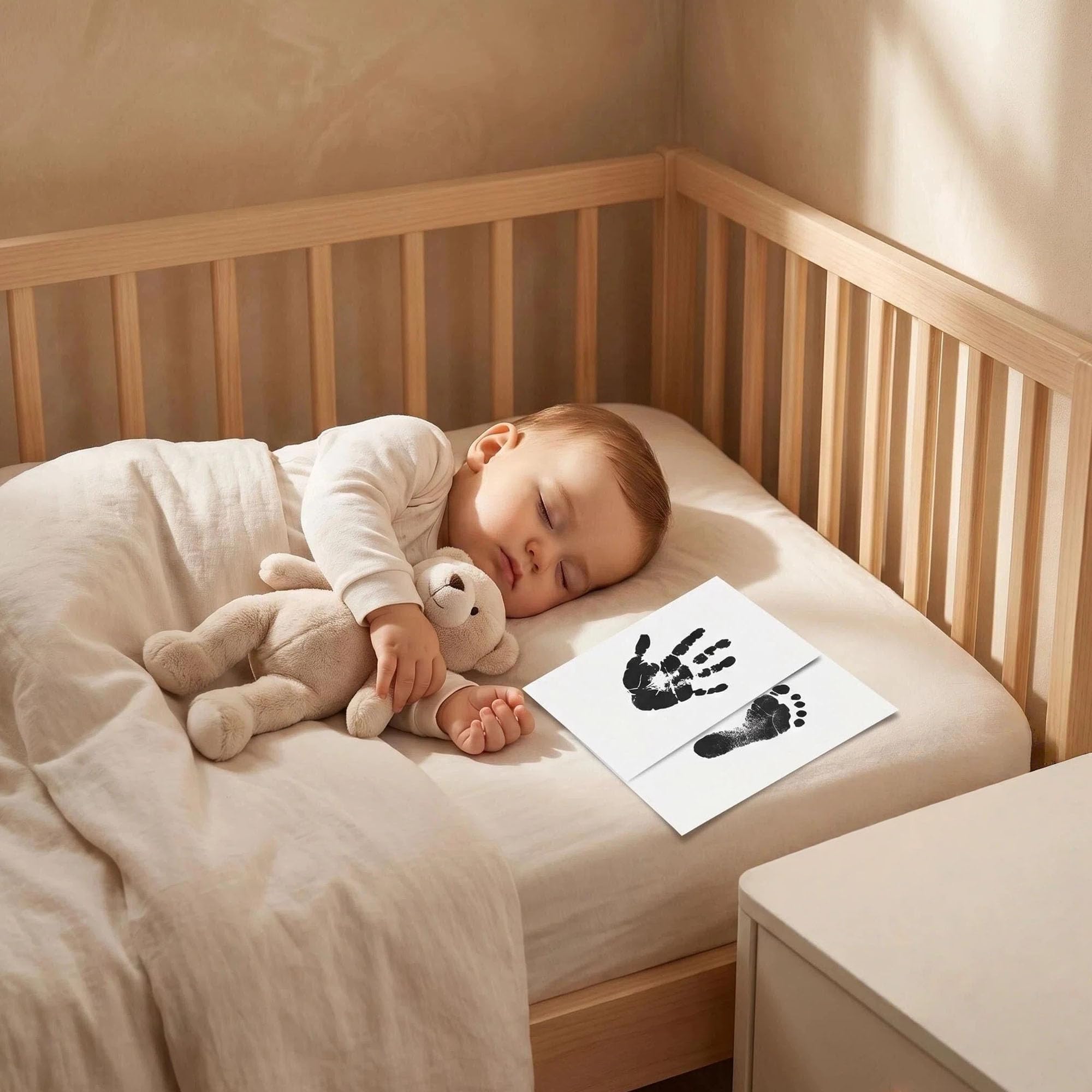 Amazon.co.jp: Ai Bei Parent Co. ベビーインク 手と足跡キット 新生児