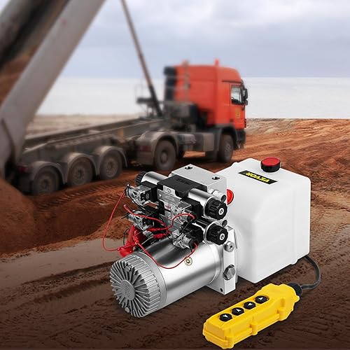 Miniatura 8 de VEVOR Bomba Hidráulica de Doble Efecto, Unidad de Potencia Hidráulica de 4 Vías, Paquete de Potencia Hidráulica de Doble Solenoide, Bomba