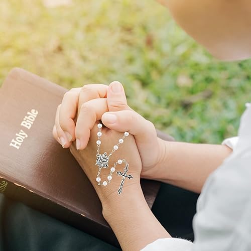 Vista 7 de Rosario Pieta, regalos religiosos de Pascua, 19 pulgadas, Metal Zinc