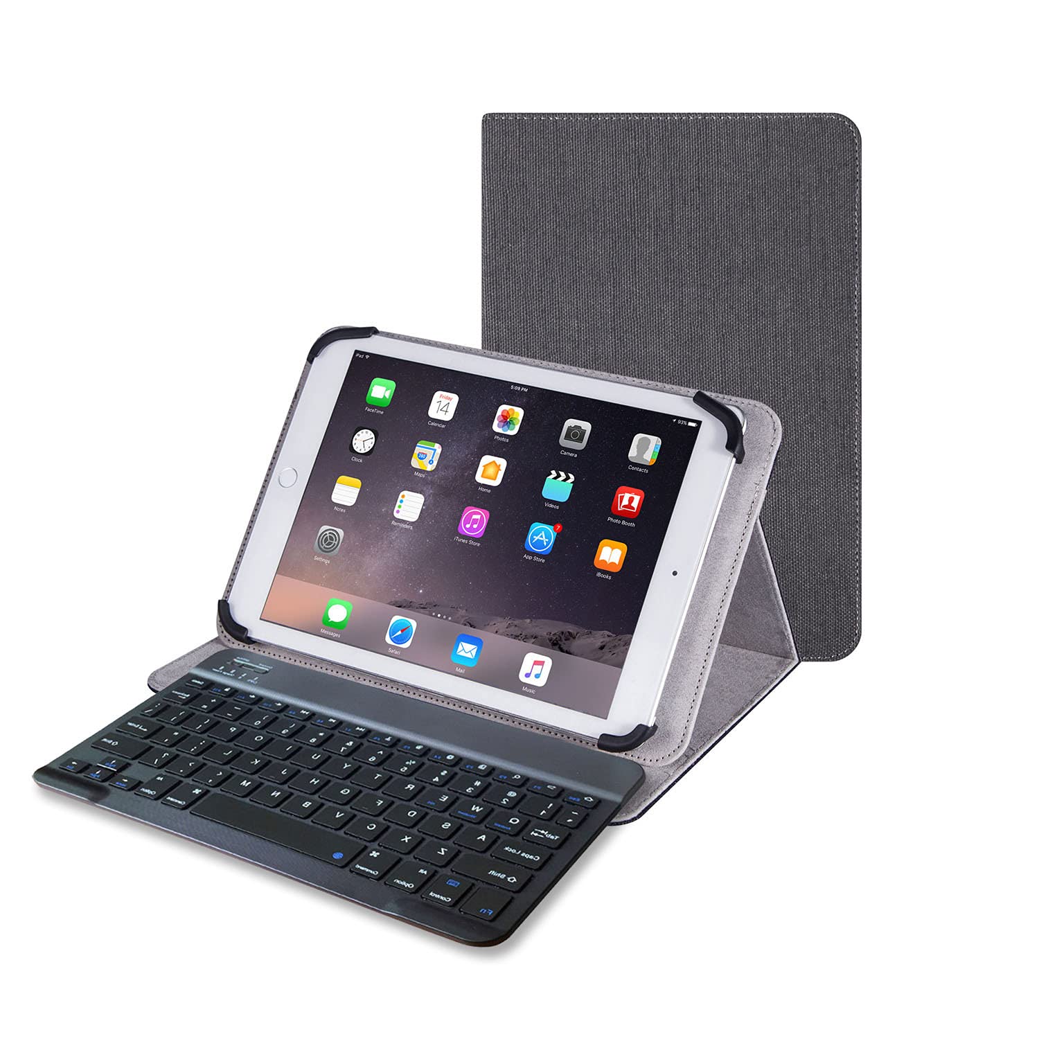 Tablet hülle 10.1 Zoll Universal,Hülle mit Bluetooth Tastatu