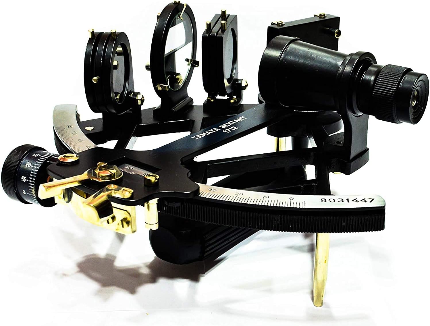 Nautical 9" Solid Aluminum Working Tamaya 1917 Sextant - Functional Sextant - Navigational Sextant - Marine Ship Instrument Astrolabe Model Sextant