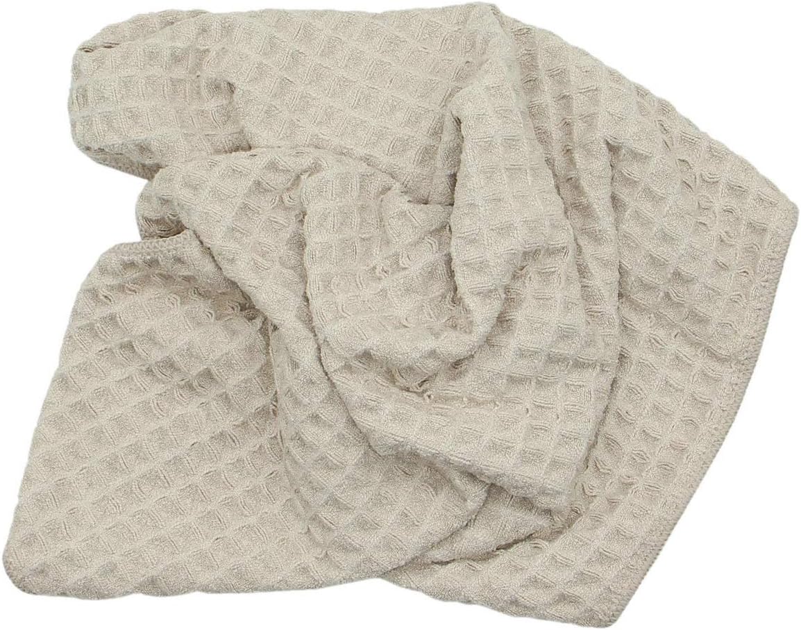 Waffle Weave Absorbent Kitchen Dish Towels - Thick Microfiber 16Inch x 24Inch 3 Pack Khaki - Image 5