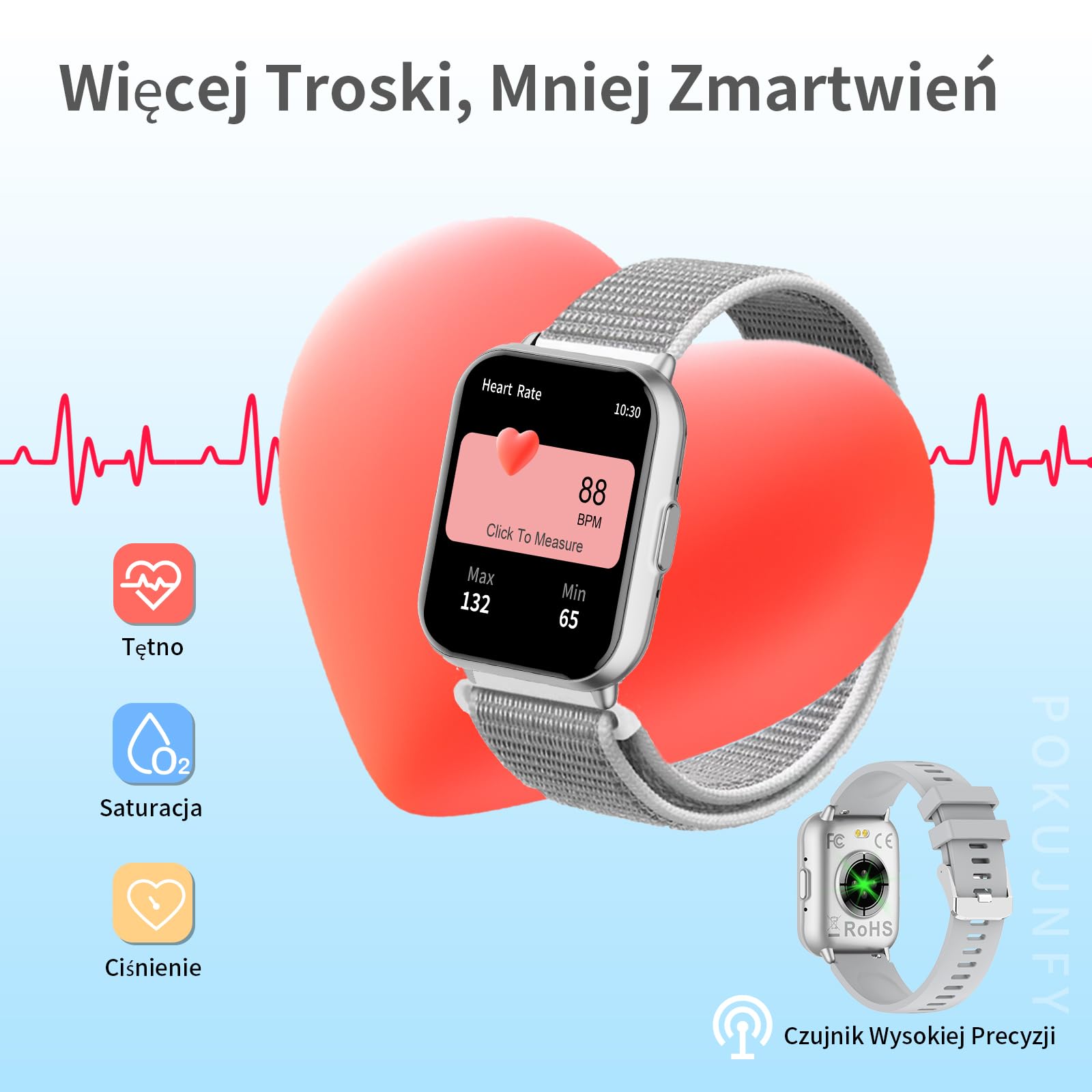 Smartwatch dla Dzieci dla Chłopców Dziewczynek - 1,83 Fitness