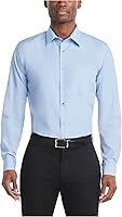 Vista 1 de Van Heusen - Camisa de vestir de popelina para hombre, corte regular, unicolor