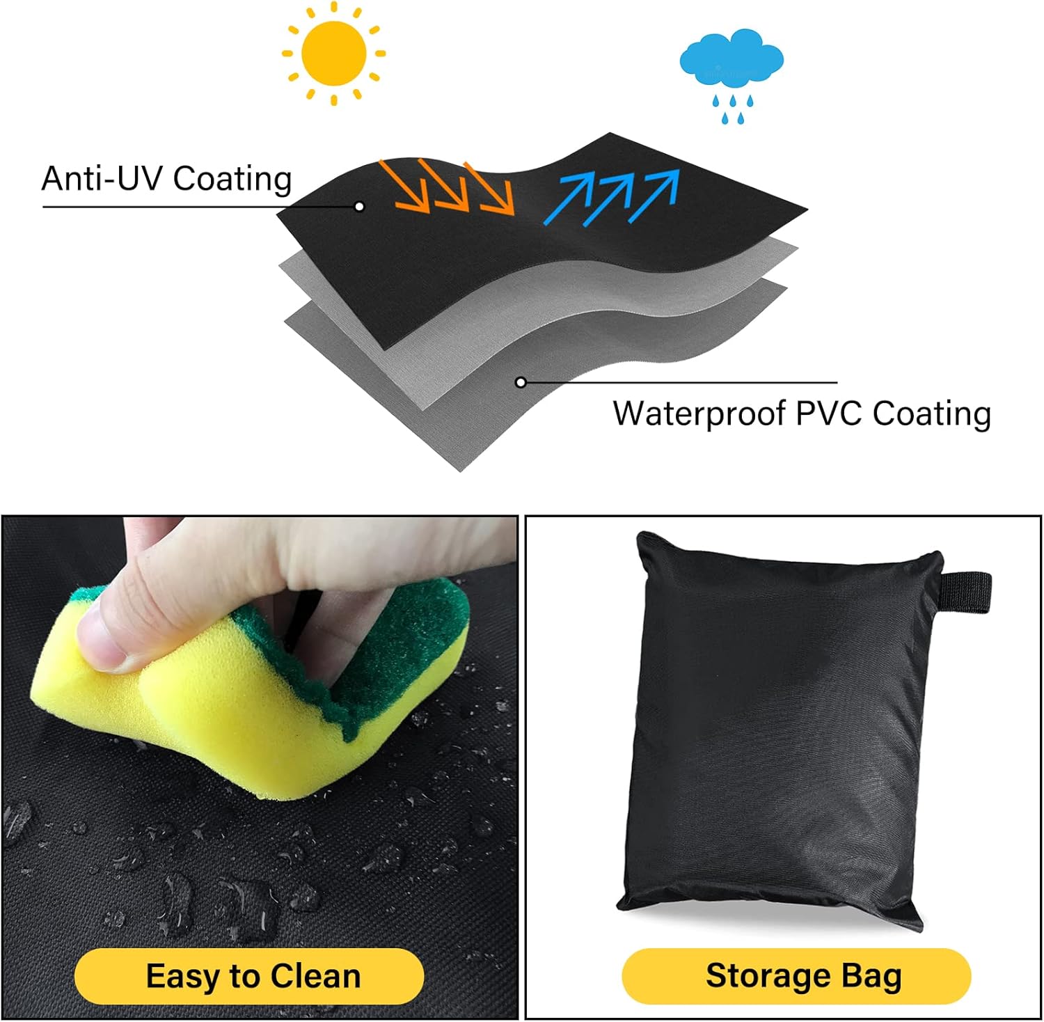 AKEfit Patio Furniture Covers 500D Outdoor Furniture Covers Waterproof Sectional Sofa Covert Garden Furniture Covers : Patio, Lawn & Garden