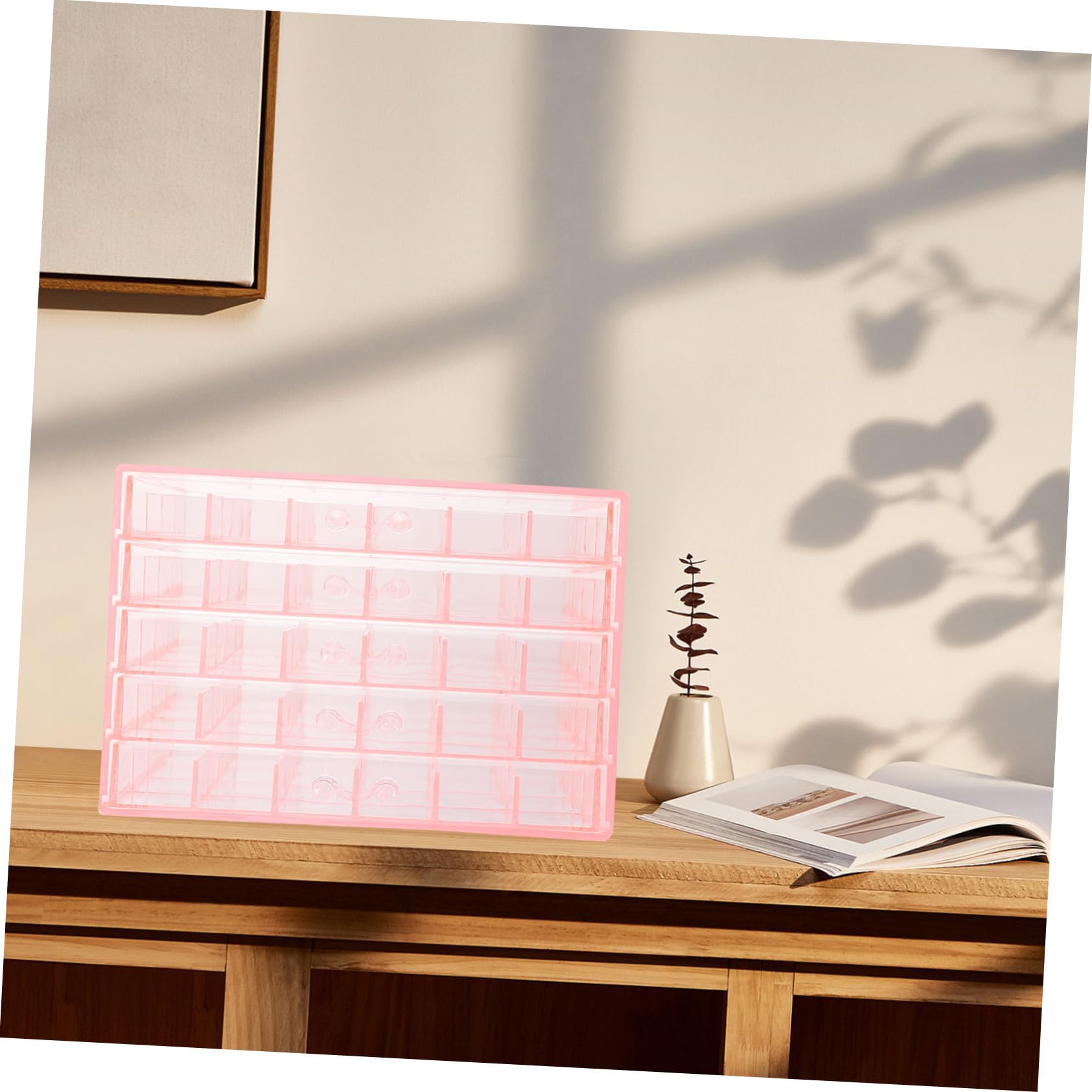 ULTECHNOVO Joyero Organizador Multicapa Rosa de Ps para Almacenamiento