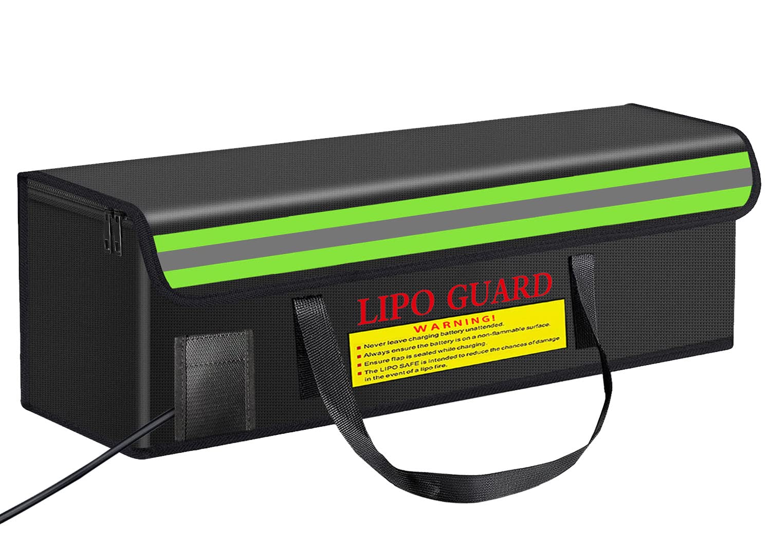 CNDHDOK 16.54"X5.51"X5.1" Ebike Battery Safe Bag Lipo Charging Bag for Ebike Lipo Battery Pack Storage Charging Transport, Home Office Travel Safe