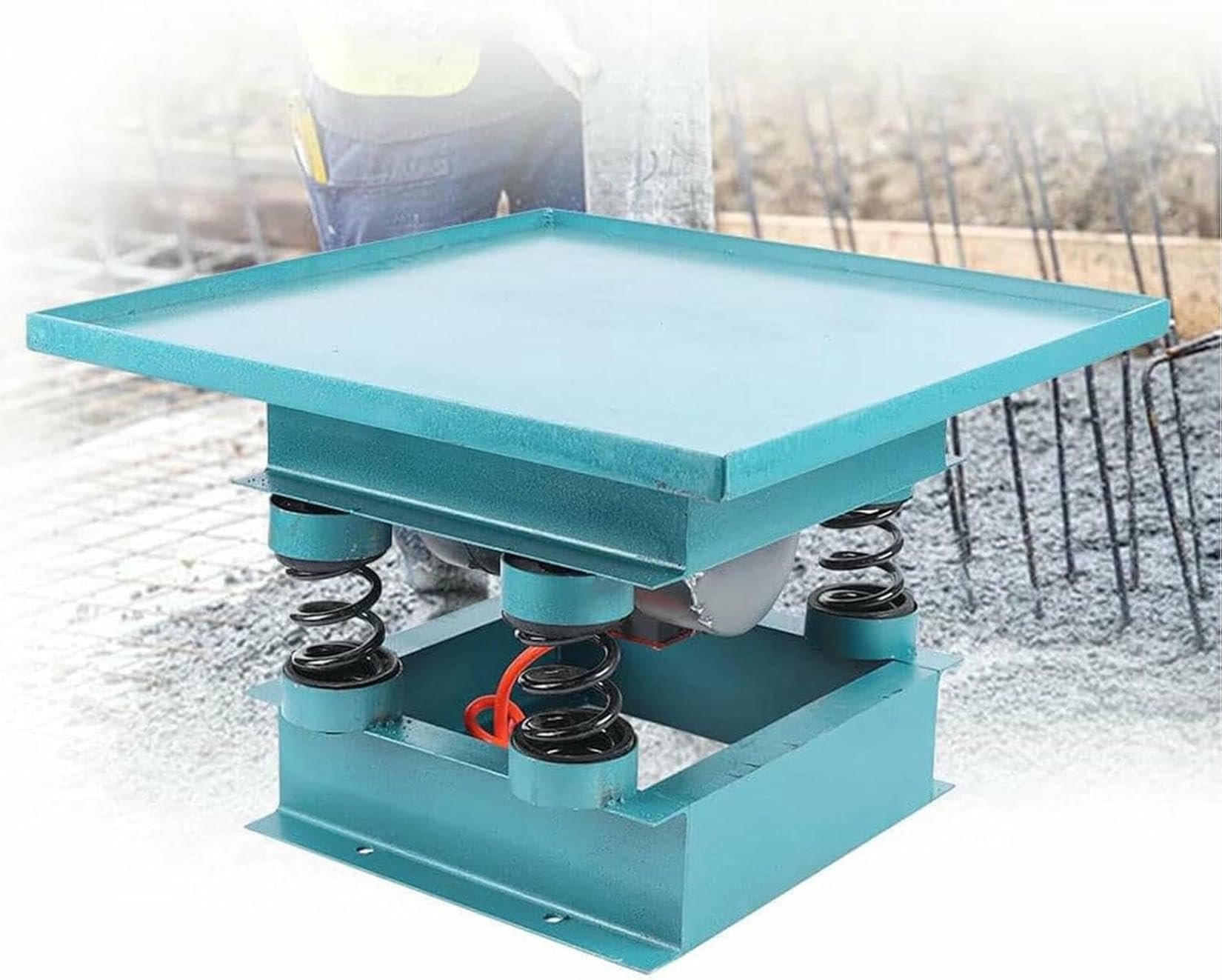 Tavolo vibrante per calcestruzzo, piattaforma vibrante elettrica in acciaio inox per banco di prova e piastra piana, ideale per applicazioni efficaci di miscelazione e vibrazione del calcestruzzo