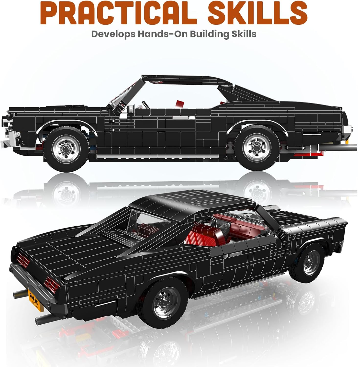 Mould King 10199 MOC Racing Car Model Kits, Vehicle Blocks Set Toys Model Suitable for 14+ Years Old to Build, House Decoration Gifts for Adults