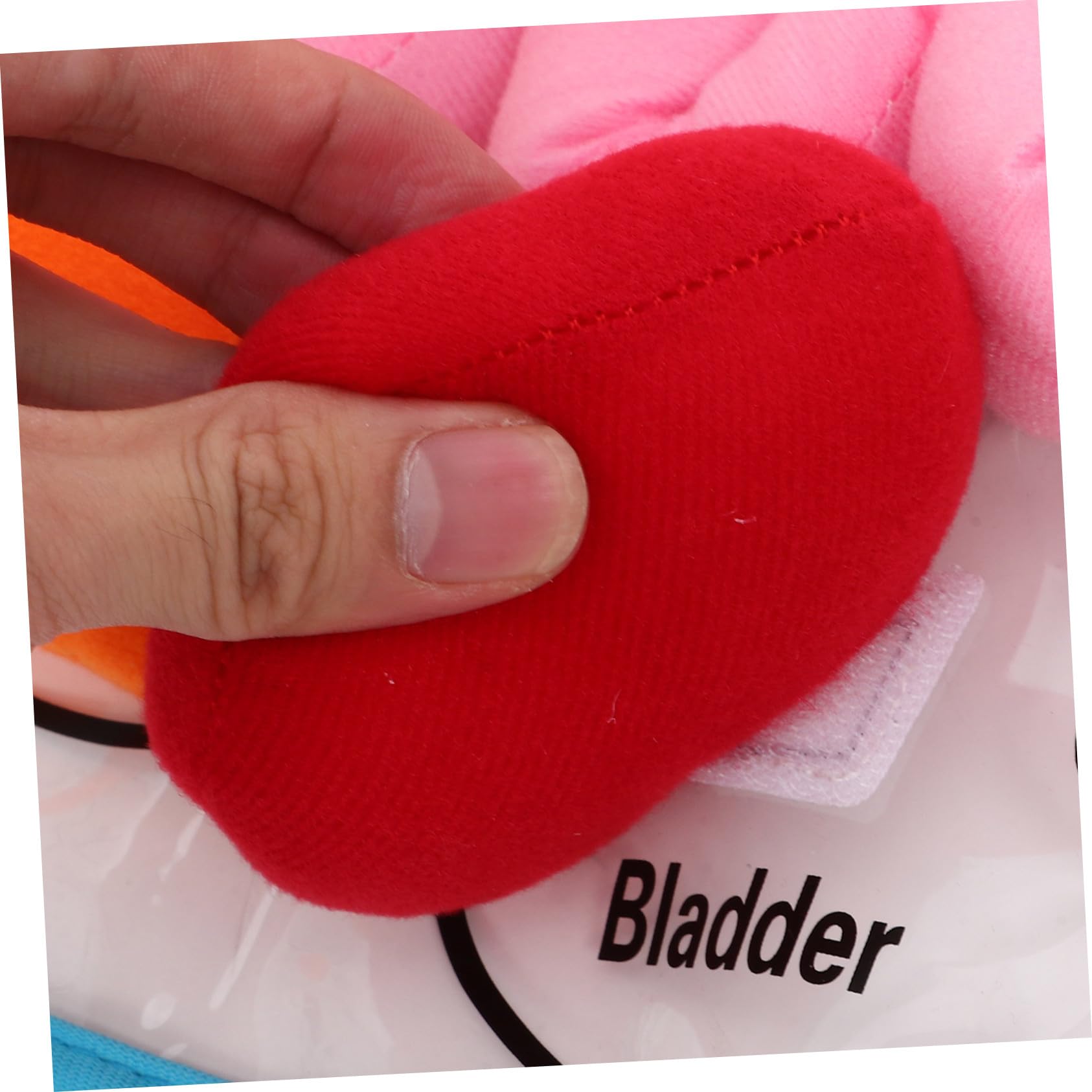 Uonlytech Delantal Educativo en 3D Material Didáctico de Poliéster y Felpa de Órganos del Cuerpo Humano para Niños Adecuado para Jardín de Infancia y Aprendizaje en Casa