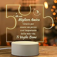 Birthday Gift Ideas, Friendship Christmas Gifts for Girlfriends Best Friend Women Special Birthday Original Useful Night Light Lamp in Acrylic Engraved