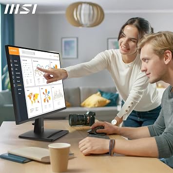 MSI 23.8 PRO MP242 E14C, Kurumsal Monitör, FHD, 16:9, Flat, IPS, 144Hz 1ms, FreeSync