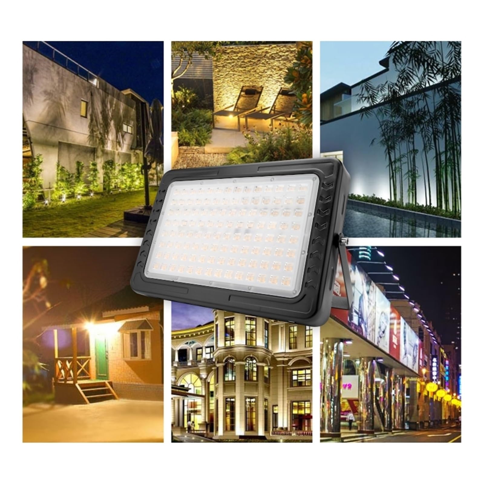 Focos LED Światło Halogenowe 200W 150W 100W 50W Oświetlenie Zewnętrzne Reflektor IP67 Nowoczesny Wodoodporny Reflektor Reflektor Lampa Ogrodowa(Warm white,200W)