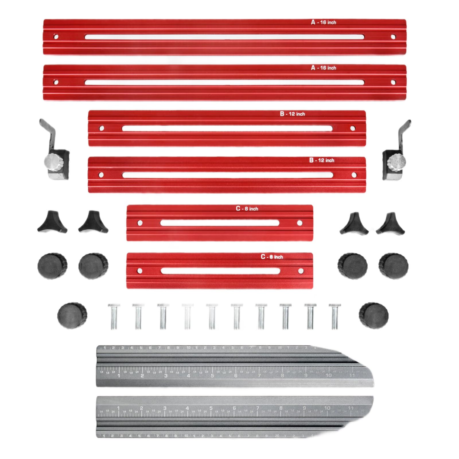 Stair Treads Template Tool Double Scale Foldable Stair Treads Gauge Multifunctional Aluminum Measuring Tool Precisions Template