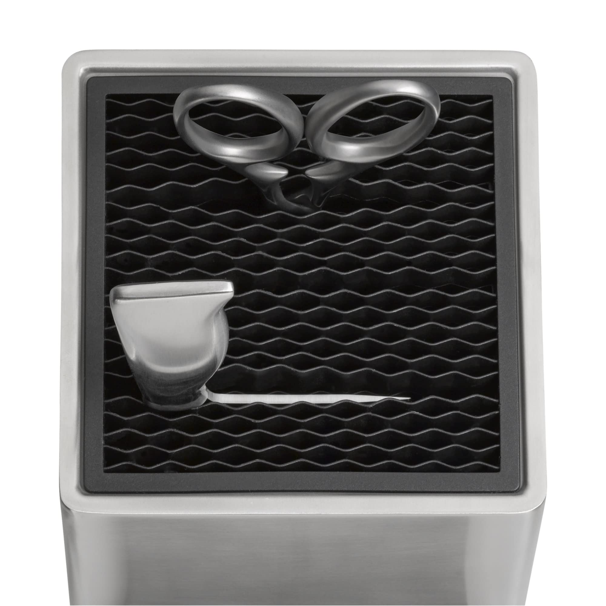 WMF 1893844500 FlexTec Bloc à couteaux en acier inoxydable vide, pour jusqu'à 15 couteaux de cuisine, disposition libre des couteaux, protection optimale, acier inoxydable Cromargan, plastique de