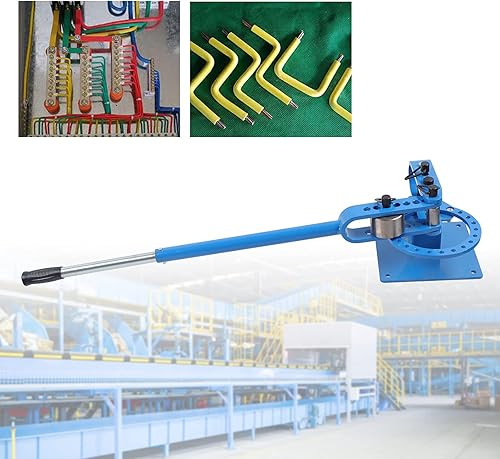 Miniatura 7 de Dobladora manual de tubos con 7 troqueles de 1 a 3 pulgadas, herramienta de doblado de metal resistente para tubos de acero y cobre, capacidad de
