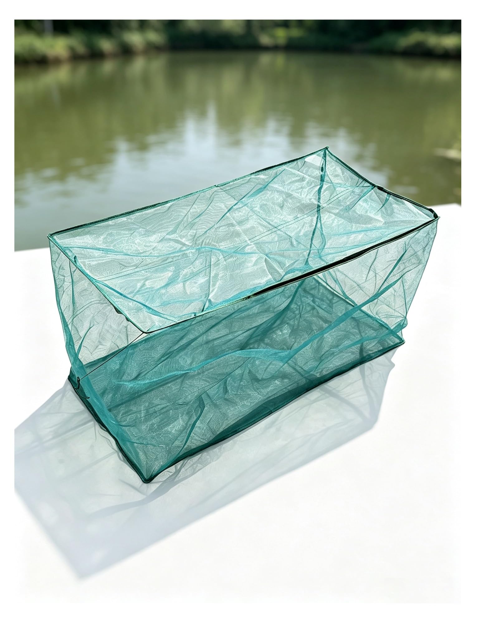 Fish Fry Nursery Net Cage with Zipper Cover for Pond Aquaculture
