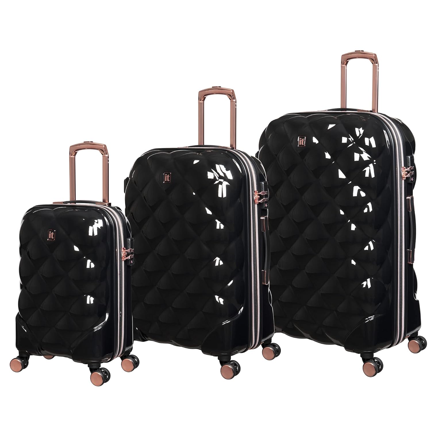 Buy it luggage St Tropez Trois 3 Piece Hardside 8 Wheel Expandable
