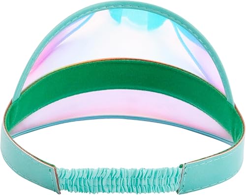 Miniatura 81 de Surkat Viseras solares transparentes de plástico con protección UV, sombrero para la cabeza, sombrero para golf, tenis, playa, ciclismo 1 paquete