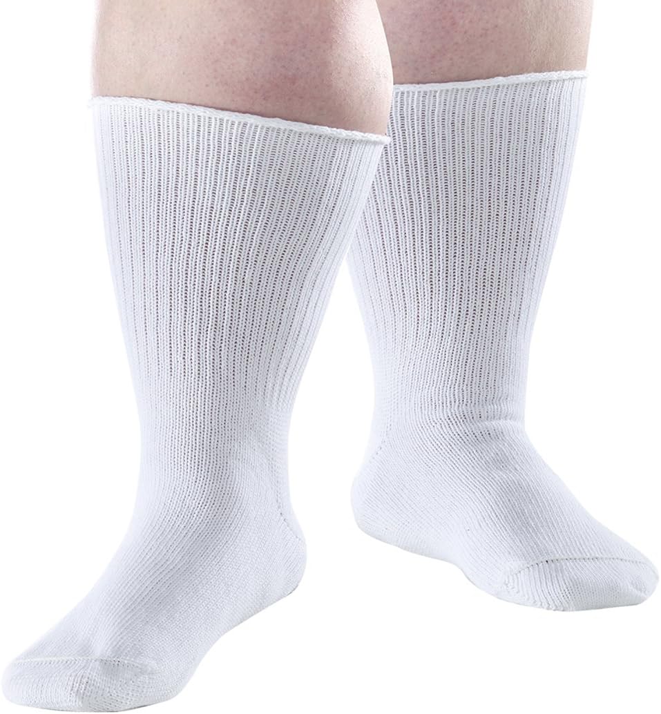 Extra Wide Diabetic Socks Swollen Feet Stretch Care Socks