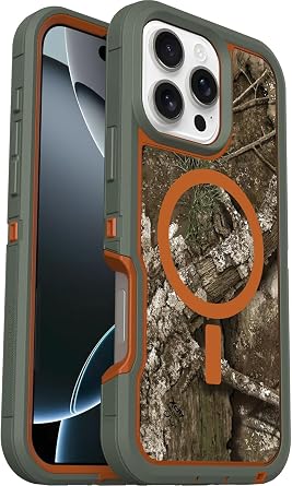 OtterBox iPhone 16 Pro Max Only - Defender Series XT Case for MagSafe - Realtree Camo - Screenless - Lanyard Attachment