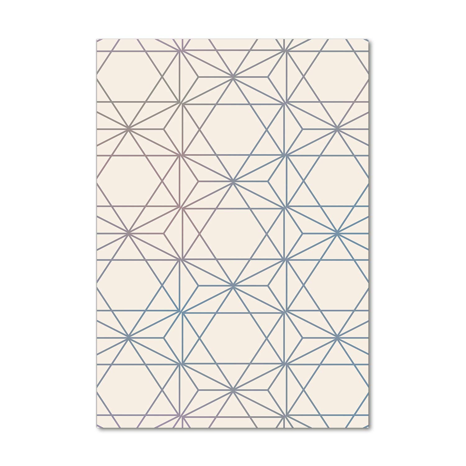 Déco mural derrière le plastique Tulup tableau acrylique 70x100 beige géométrique