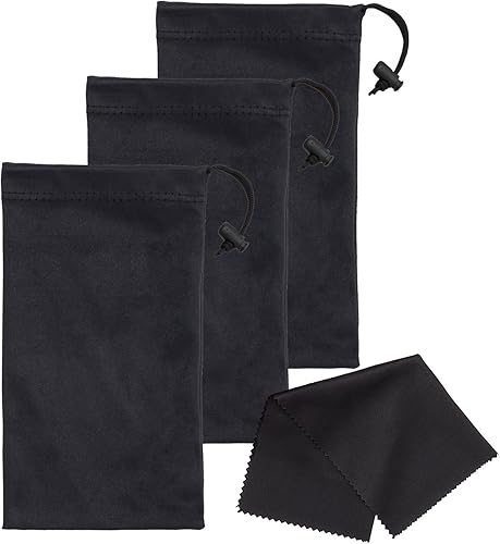 Funda para gafas de sol y funda para teléfono con cierre de cordón