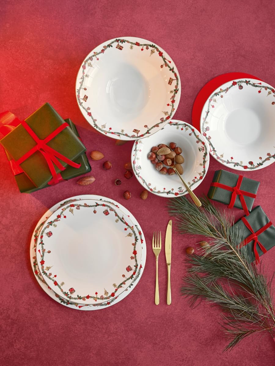 Hutschenreuther Nora Christmas Set 18-teilig, 02048-726037-28421, Mehrfarbig