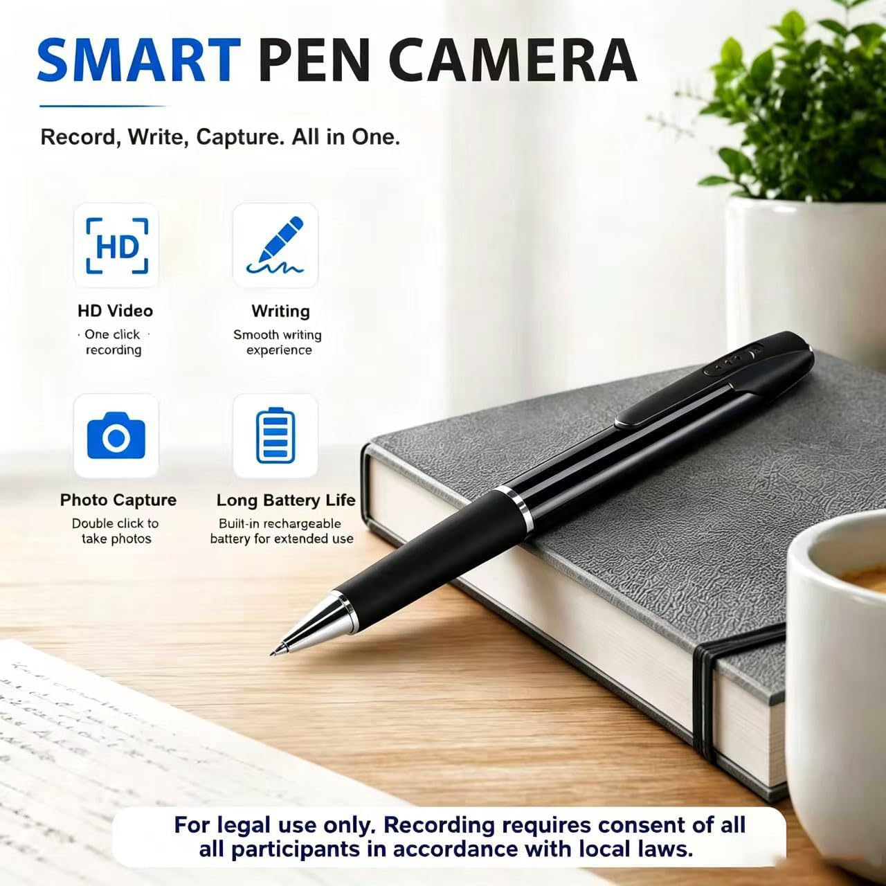 64GB Mini Camera Small Camera 1080P Nanny Pets Cam for Indoor/Outdoor image 2