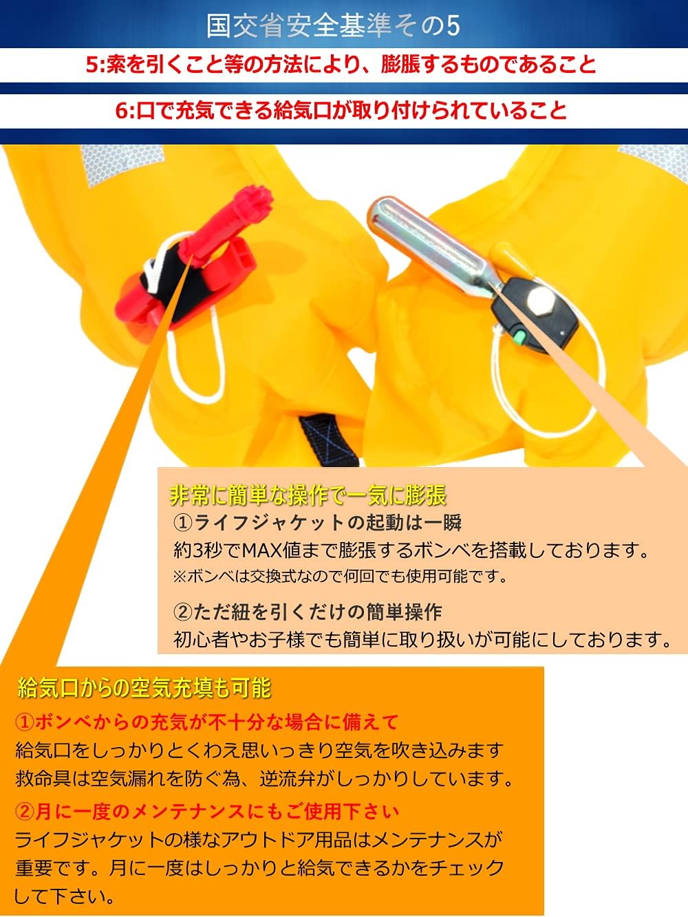 Amazon バサロ Basaro 手動膨張式 自動膨張式 ライフジャケット ベルトタイプ ウエスト 腰 釣り アウトドア B Life Jac Mn At Basaro ライフジャケット フローティングベスト