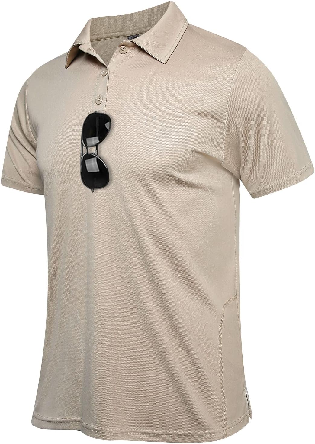 MEETWEE Men's Polo Shirt Quick Dry Performance Hiking Short Sleeve Tactical Shirts Pique Jersey Golf Shirt