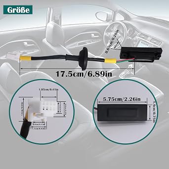 81260-1W220 Black ABS Tailgate Release Switch - Push Button