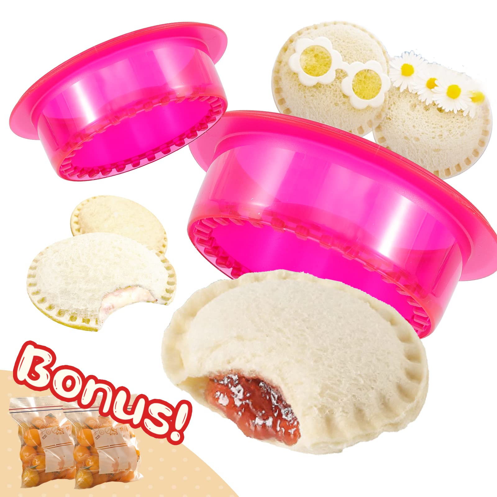 Buy Sandwich Cutter and Sealer, 5 PCS Sandwich Cutter for Kids