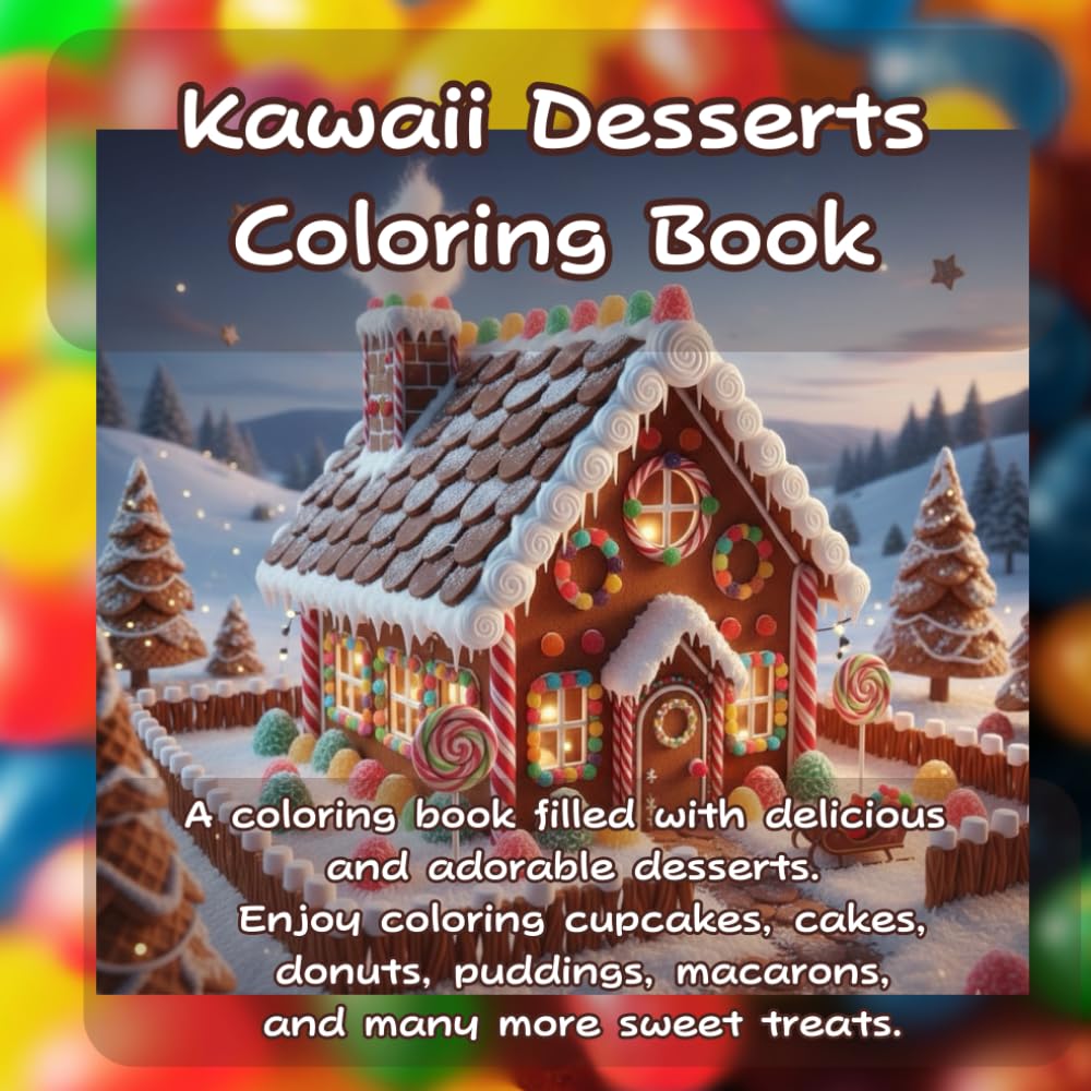Kawaii Desserts Coloring Book: Cute and Delicious Sweets to Color for Relaxation (COLOR BLOOMS)