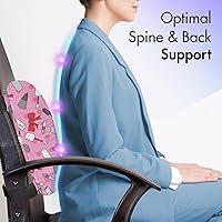 Vista 91 de Lunarable Teal Travel Pillow Neck Rest, Aquatic Fauna Theme Hand Drawn Style Various Starfish in Blue Shades, Memory Foam Traveling Accessory for