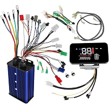 36V-84V 45-60A 3000W Brushless Motor Controller and Multifunction Display Meter for Electric Bike ATV Go Kart