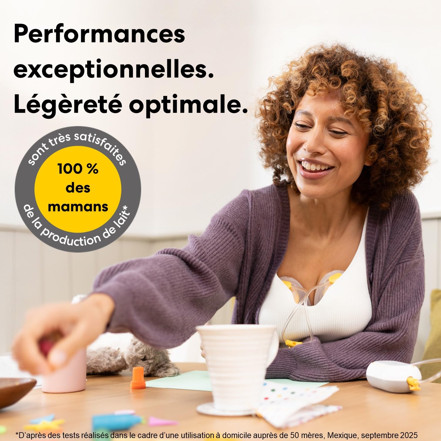 Medela Tire-lait double électrique Freestyle Mini Hands-Free avec collecteurs mains libres et batterie rechargeable