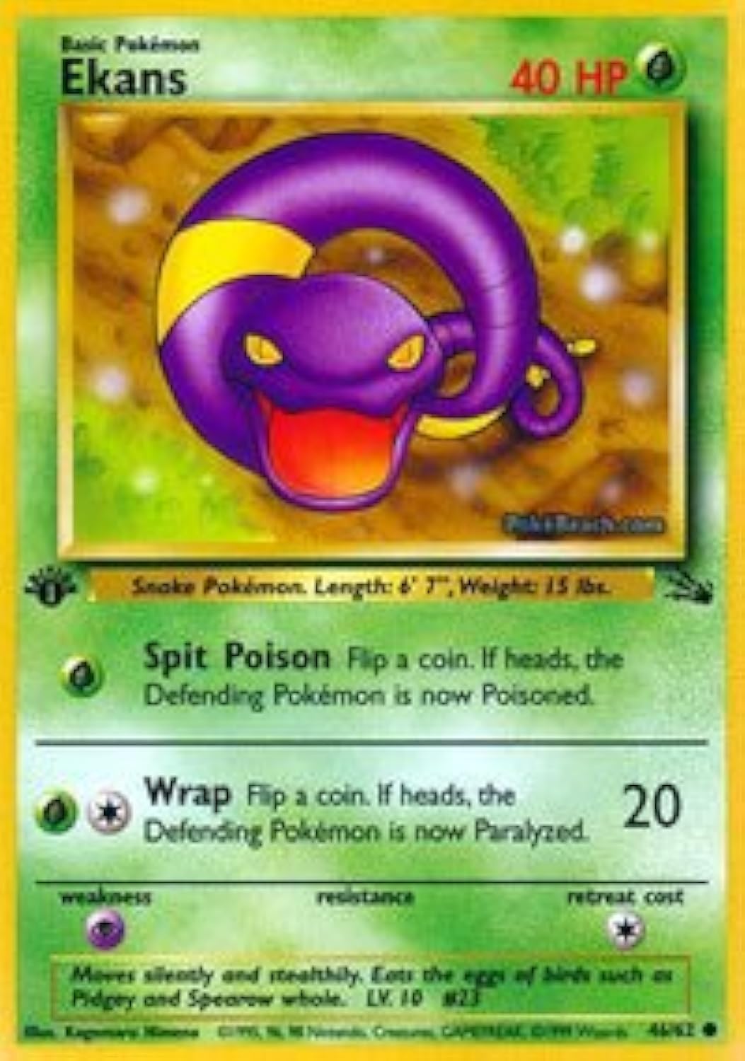 Amazon.com: Pokemon - Ekans (46) - Fossil : Toys & Games