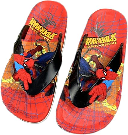 LQ-ZHUOJIAO Pantofole Spiderman per Bambini Sandali Portatili per Bambini  Scarpe da Piscina Estive Infradito da Spiaggia,Red-26 Inner Length 16CM :  Amazon.it: Scarpe e borse