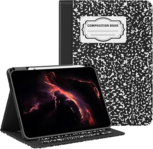 Miniatura 9 de OKP Funda para iPad de 10 generación 2022, funda para iPad de 10 generación con visión multiángulo de visión de piel sintética con soporte para