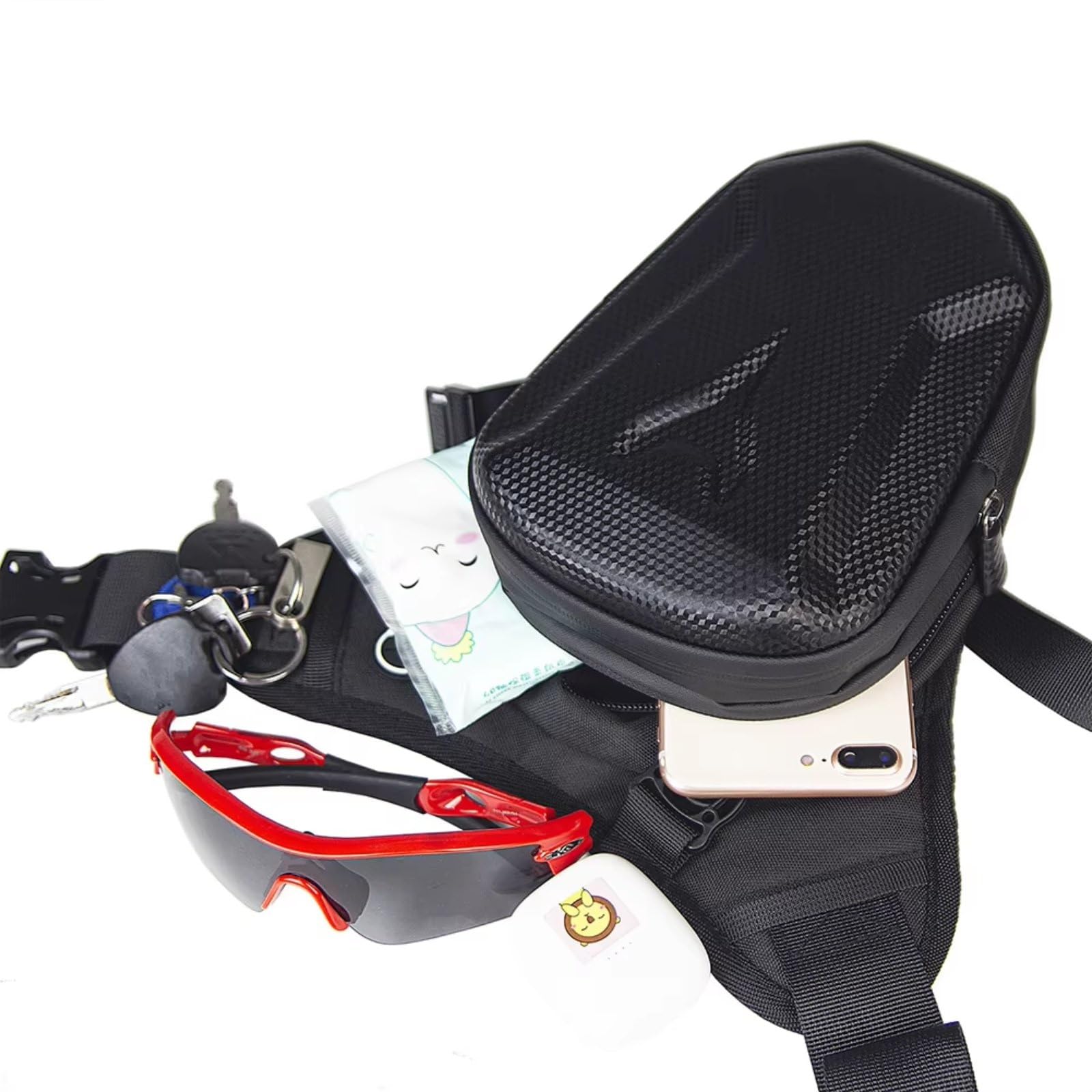 Borsa Laterale Universale Per Gamba Del Motociclo Rigida In EVA Per Esterni Marsupi Casual Per Cellulare Per Moto Per Sacche Moto