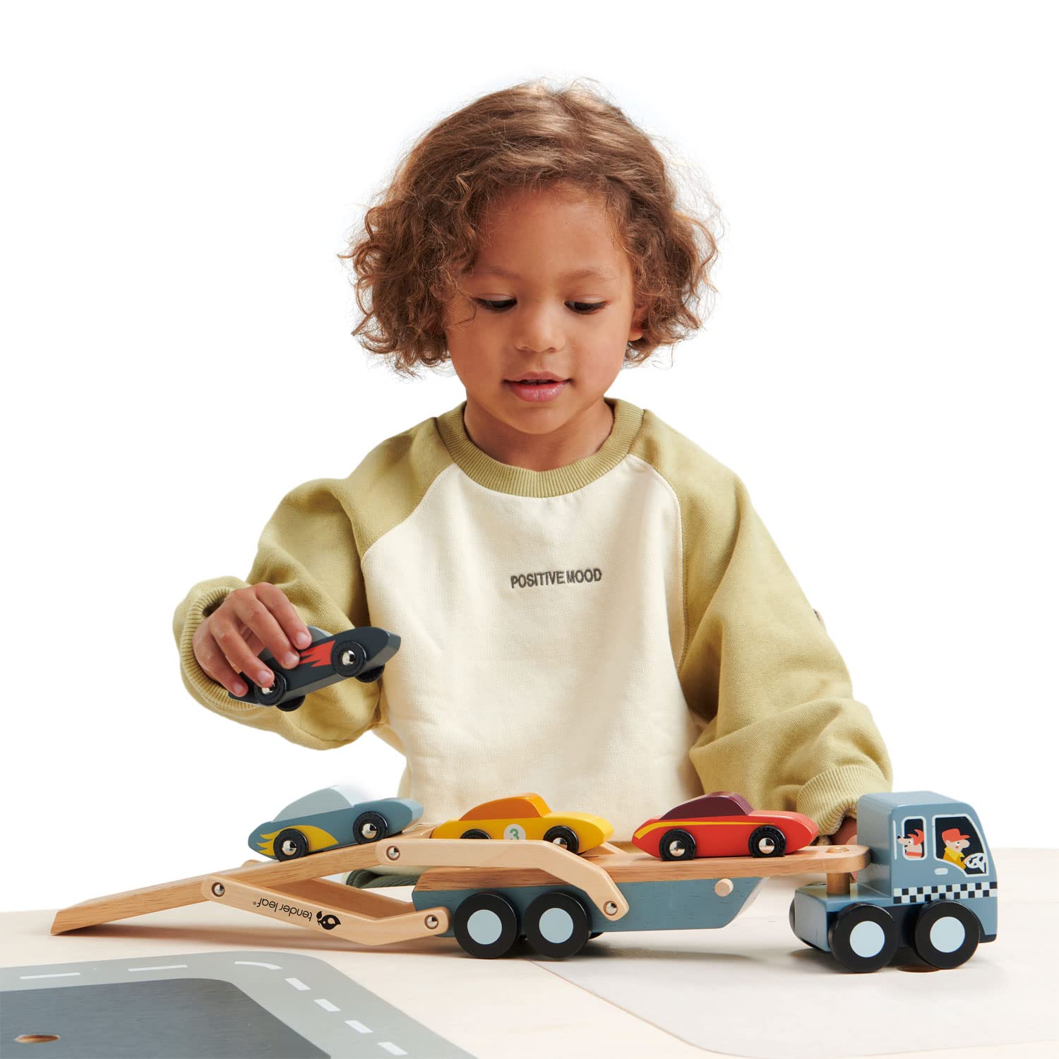 Tender Leaf Toys Car Transporter - Imaginative Play Gift for Children Encourage Social Development and Language Skills, view 6