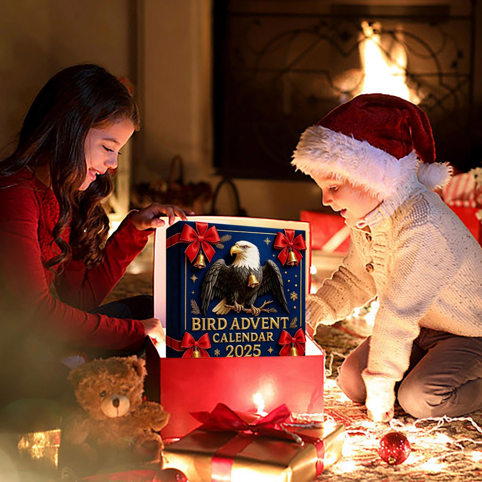 Calendario Dell'Avvento Uccelli 2025, 24 Ornamenti Acrilici 2D - Per Albero Di Natale, Collezione Uccelli, Regalo Per Amanti Natura