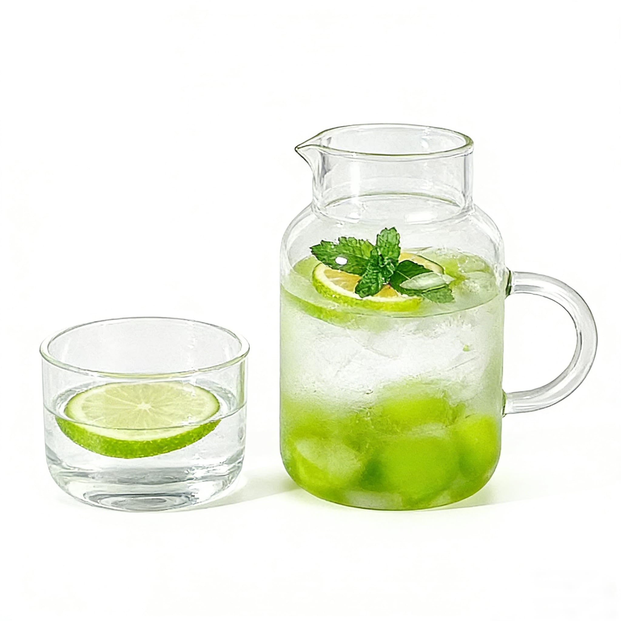 Photo 1 of Remsoly Bedside Water Carafe Set, 27 oz Glass