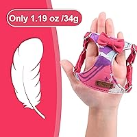 Vista 2 de Arnés sin tirones para perro, con correa multifunción, pechera suave y ajustable para mascota, no ahorca, chaleco a prueba de escape, con moño