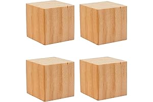 4PACK Wooden Blocks for Crafts: Express Your Creativity Unleashed